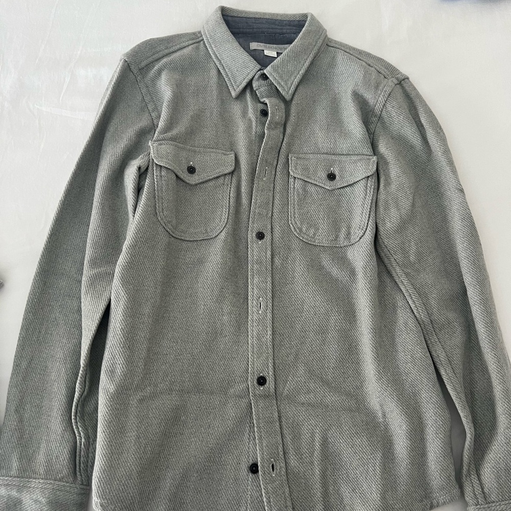 Outerknown Gray Lightweight Shirt Jacket